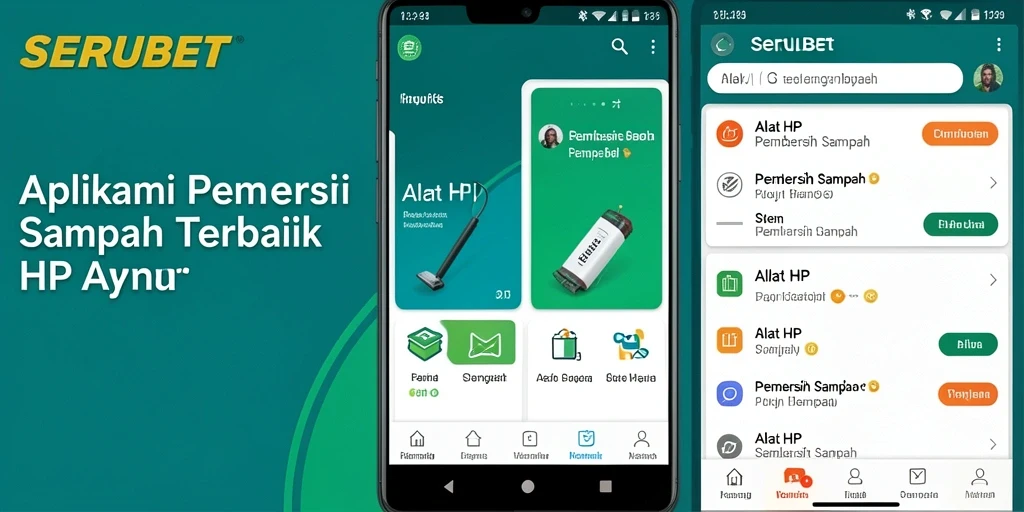 Antarmuka aplikasi SERUBET yang bersih dan sederhana.