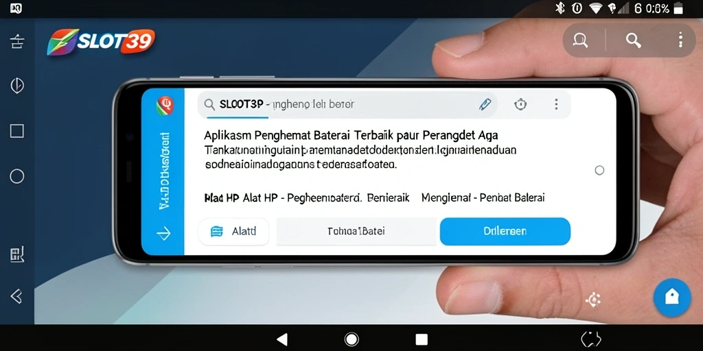 Tampilan antarmuka SLOT39 dengan fitur penghemat baterai yang efisien.