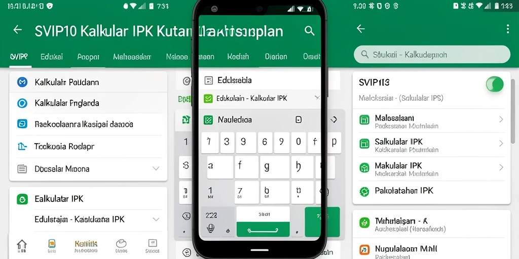 Antarmuka SVIP10 yang sederhana dan intuitif untuk Kalkulator IPK.